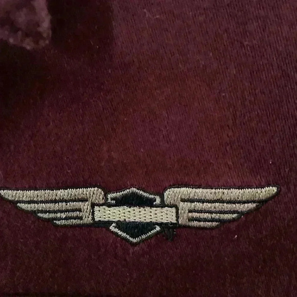 Harley-Davidson embroidered shirt Maroon Size Medium - Picture 7 of 10